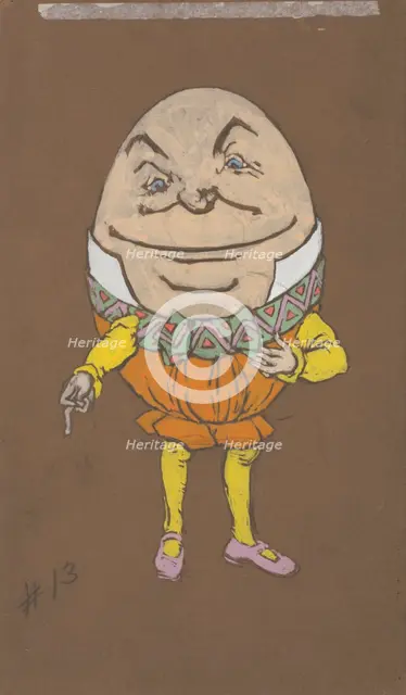 Humpty Dumpty (costume design for Alice-in-Wonderland, 1915). Creator: William Penhallow Henderson.