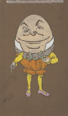 Humpty Dumpty (costume design for Alice-in-Wonderland, 1915). Creator: William Penhallow Henderson