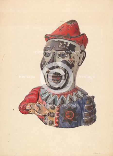 Humpty Dumpty Mechanical Bank, c. 1938. Creator: Alf Bruseth.