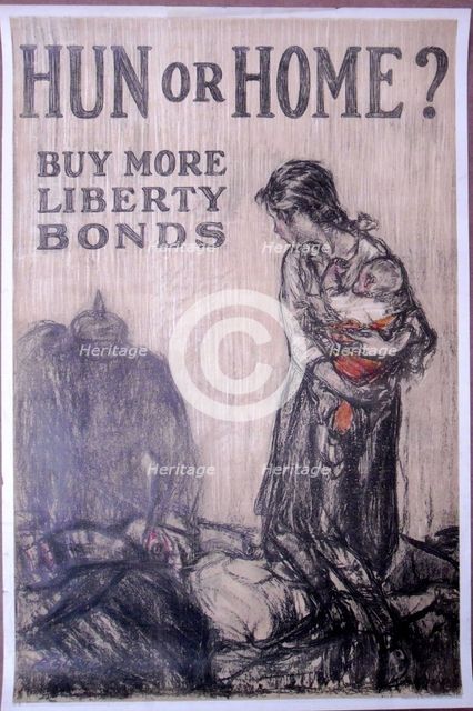 Hun or Home?, 1918. Creator: Henry Patrick Raleigh.