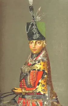 Hungarian Bodyguard from the Era of Maria Theresa..., 1895. Creator: Unknown