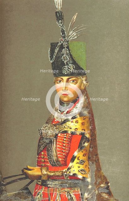 Hungarian Bodyguard from the Era of Maria Theresa..., 1895.  Creator: Unknown.