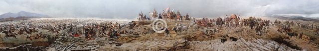 Hungarian conquest of the Carpathian Basin, 1892-1894. Creator: Feszty, Arpad (1856-1914).
