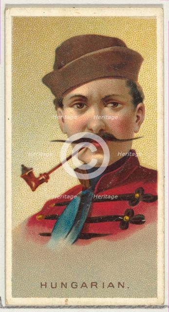 Hungarian, from World's Smokers series (N33) for Allen & Ginter Cigarettes, 1888. Creator: Allen & Ginter.