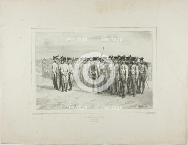 Hungarian Infantry, Presbourg, July 2, 1837, 1837. Creator: Auguste Raffet.