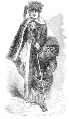 Hungarian Shepherd - from a photograph by Richebourg, 1856. Creator: Unknown