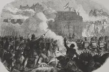 Hungarians seize Buda, Hungarian Revolution of 1848, (15 March 1848-4 October 1849), 1856. Creator: Unknown