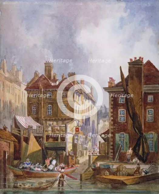Hungerford Market, Westminster, London, c1810.                                           Artist: George Shepheard