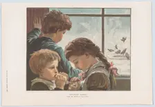 Hungry Birds, from "The Graphic" Christmas Number, December 2, 1882., December 2, 1882. Creator: Unknown