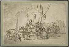 Hungry Peasants at a Meagre Meal. Creator: Unknown