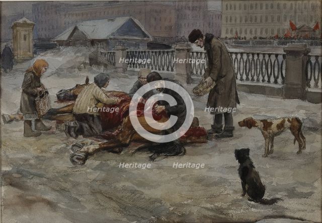 Hungry years in Petrograd, 1919.