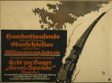 Hundreds of thousands of Upper Silesians loyal to their homeland want to go to the vote, 1921. Creator: Oppenheim, Louis (1879-1936)