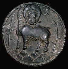 Hunnic silver plaque of a yak, 1st century