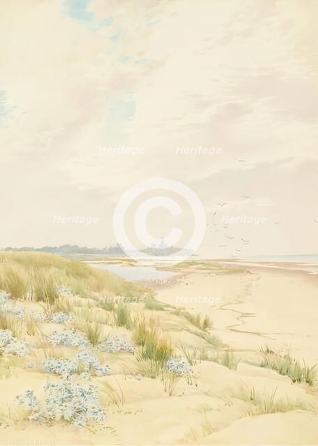 Hunstanton Lighthouse, 1900-1920. Creator: Alfred William Parsons.