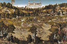 Hunt at the Castle of Torgau in honour of Charles V, 1544. Creator: Lucas Cranach the Elder