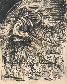 Hunter, 1940-1943. Creator: Arnold Peter Weisz-Kubincan