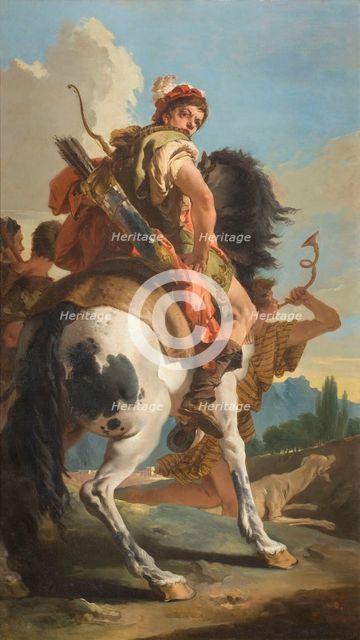Hunter on Horseback, 1718-1725.