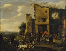 Hunter at Rest, 1634. Creator: Pieter van Laer