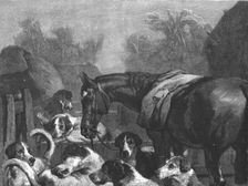 '"Hunter and Hounds" after Sir Edwin Landseer, R.A. Creator: Unknown
