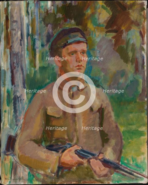 Hunter (forester Gunnar Arnkil), 1919. Creator: Magnus Enckell.