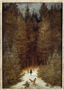 Hunter in the forest 1813 - 1814 by Caspar Friedrich