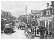 Hunter Street, Newcastle, New South Wales, Australia, 1886