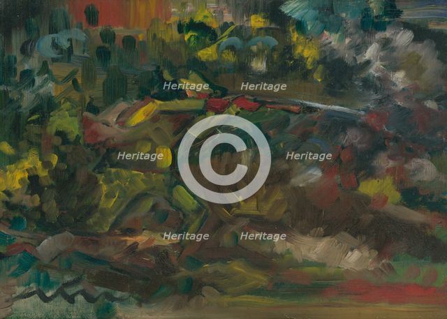 Hunter Shooting, 1940-1944. Creator: Arnold Peter Weisz-Kubincan.