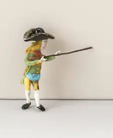 Hunter with Gun, France, 18th century. Creator: Verres de Nevers