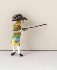 Hunter with Gun, France, 18th century. Creator: Verres de Nevers