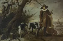 Hunter with Dogs in a Landscape, 1625. Creator: Jan Wildens