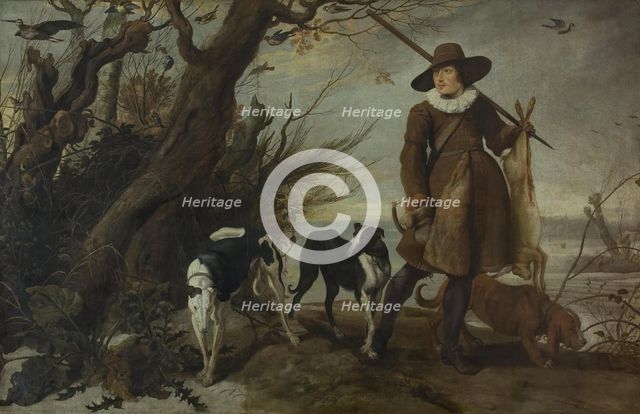 Hunter with Dogs in a Landscape, 1625. Creator: Jan Wildens.