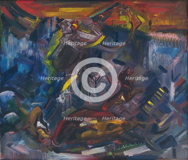 Hunter with his Prey, 1940-1944. Creator: Arnold Peter Weisz-Kubincan.