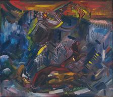 Hunter with his Prey, 1940-1944. Creator: Arnold Peter Weisz-Kubincan