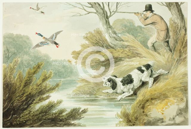Hunter with Retriever, n.d. Creator: Samuel Howitt.