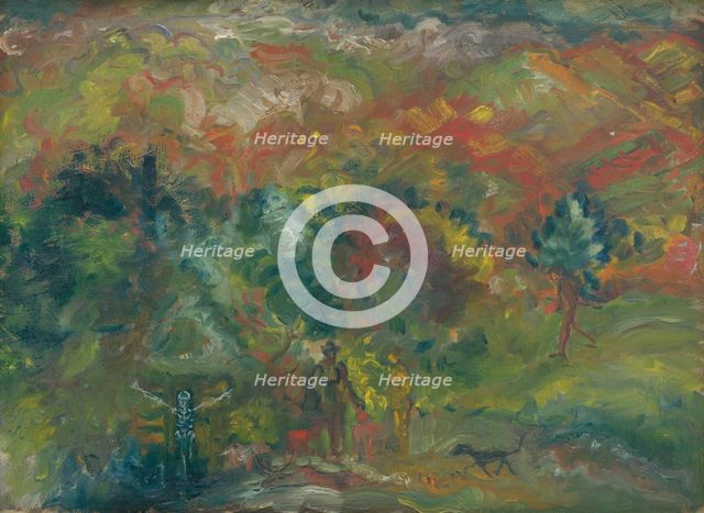 Hunters and Death, 1940-1944. Creator: Arnold Peter Weisz-Kubincan.