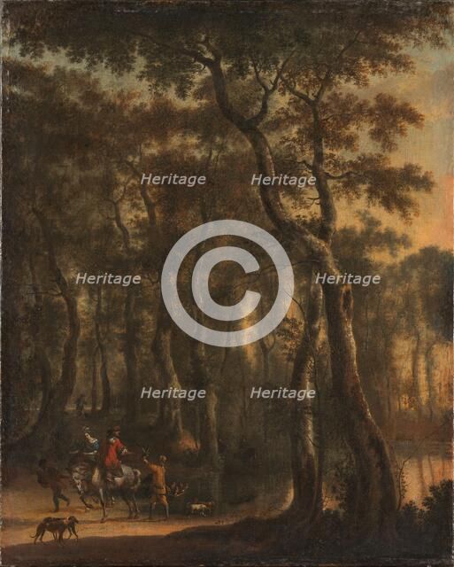 Hunters in the Woods, 1660-1685. Creator: Jan Hackaert.