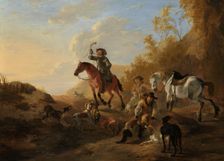 Hunters Resting, c.1650-c.1655. Creator: Dirck Stoop
