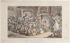 Hunting the Slipper, from "The Vicar of Wakefield", May 1, 1817., May 1, 1817. Creator: Thomas Rowlandson