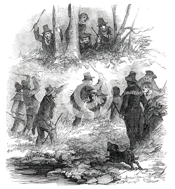 Hunting the Wren at Christmas, 1850. Creator: Unknown.