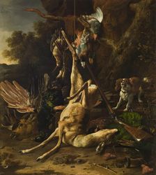 Hunting Trophies, 1682. Creator: Melchior d'Hondecoeter
