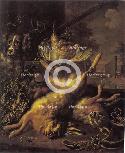 Hunting Trophies, 1709. Creator: Dirk Valkenburg.