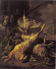 Hunting Trophies, 1709. Creator: Dirk Valkenburg