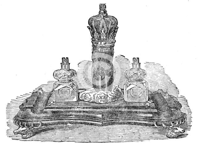 Hunting-trophy of the Prince of Wales, a memorial of Napoleon III., 1873. Creator: Unknown.