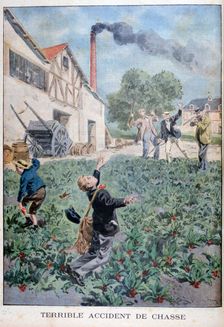Hunting accident, 1900. Artist: Oswaldo Tofani