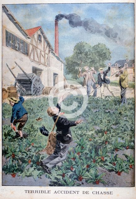 Hunting accident, 1900. Artist: Oswaldo Tofani