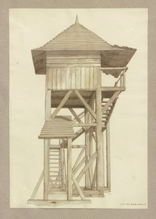 Hunting blind at Wasenmerk near Braunfels, 1859. Creator: Carl Theodor Reiffenstein