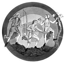 Hunting costume, 13th century, (1910)