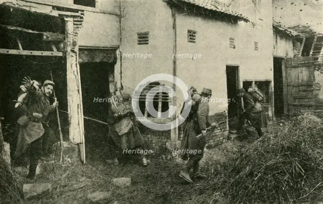 'Hunting for German Snipers on the Western Front', First World War, c1915, (c1920). Creator: Unknown.