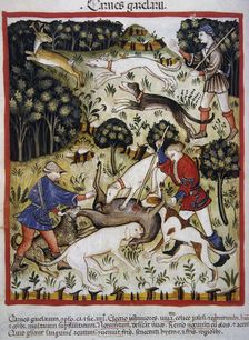Hunting: gazelle meat, 14th century. Creator: Unknown