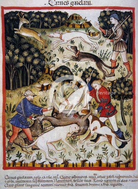 Hunting: gazelle meat, 14th century.  Creator: Unknown.